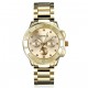 Reloj Moda Brillante Acero Inoxidable Oro