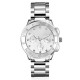 Reloj Moda Brillante Acero Inoxidable Plata
